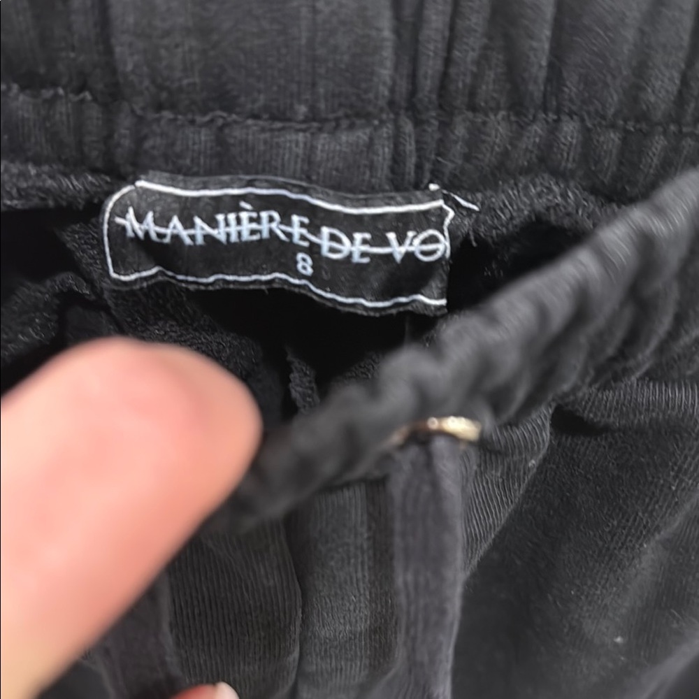 Maniere De Voir Women’s Black Jogger Pants - Picture 3 of 4